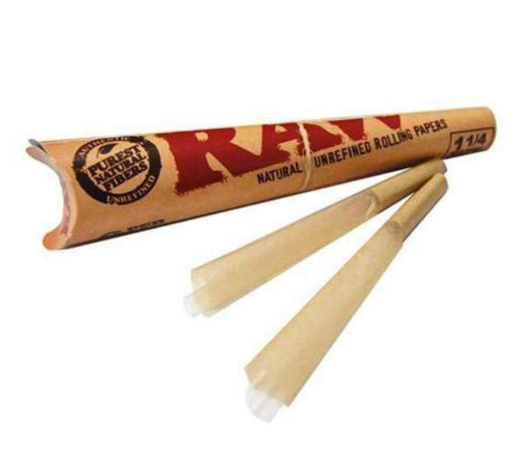 Raw 1 1/4 Cones 6PK
